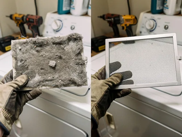 Professional lint trap cleaning by Palm Bay Dryer Vent Cleaning in Palm Bay
